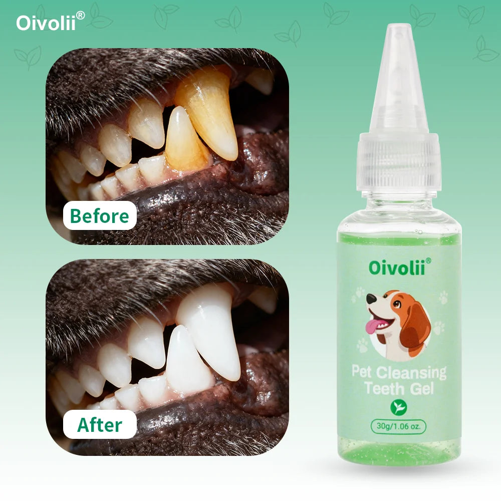 Pet Teeth Cleansing Gel — Gentle Daily Dental Care for Dogs & Cats