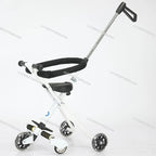 Reclining Ride-On Pet & Baby Stroller — One-Click Folding Lightweight Outdoor Travel Pushchair