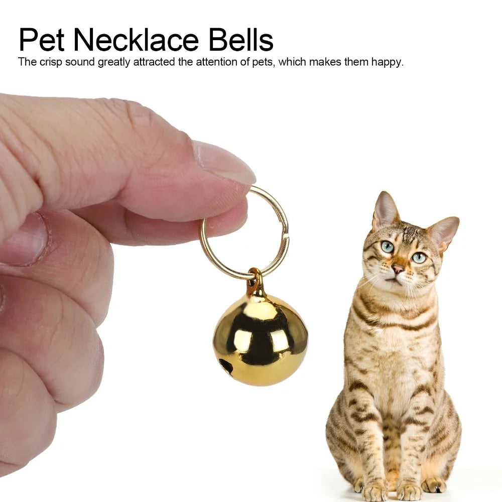 Pet Charm Dog Bells 2-Pack (Gold & Silver Tone, Polished)