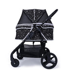 3-in-1 Foldable Pet Stroller with Cage Carrier & Travel Seat — Pushchair for Dogs & Cats