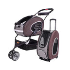 Large-Capacity Foldable Pet Carrier Trolley for Dogs & Cats — Lightweight Portable Outdoor Shopping & Travel