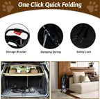 4-Wheel Pet Stroller for Small Dogs & Cats with Breathable Mesh, Cup Holder & Storage Basket — Black