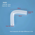 Soft Silicone Aquarium Elbow Connector (Flexible Joint, Hard Tube Adapter)
