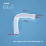Soft Silicone Aquarium Elbow Connector (Flexible Joint, Hard Tube Adapter)
