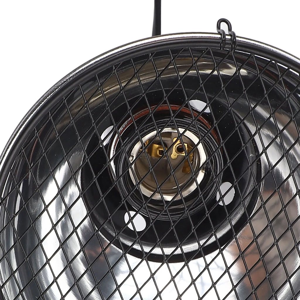 5.5in Ceramic Dome Heat Lamp Fixture — Uniform Heating for Reptiles & Amphibians