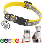 Reflective Cat Collar with QR Code ID Tag