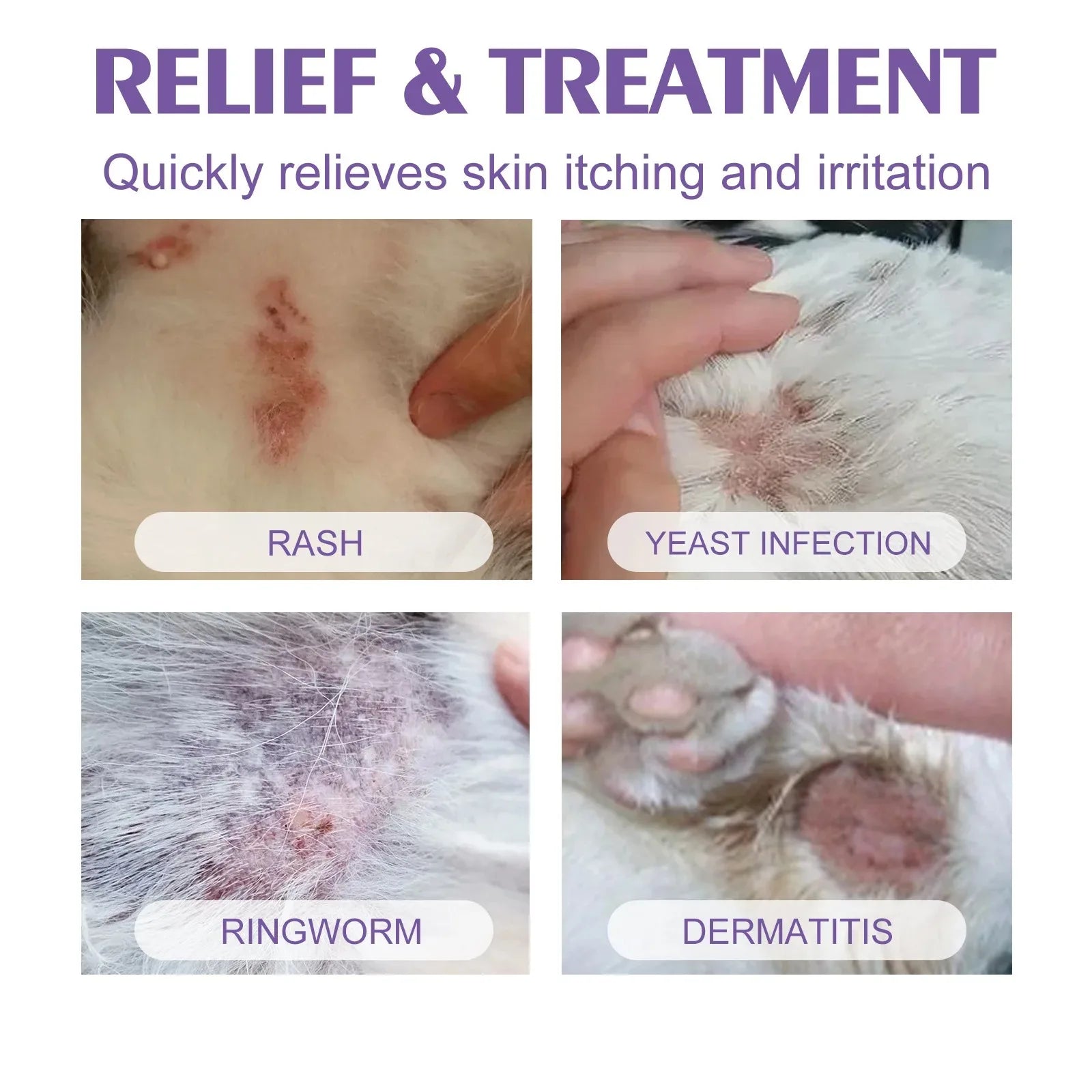 Pet Skin Relief Spray — Wound & Hair Regrowth Repair Serum, 60ml