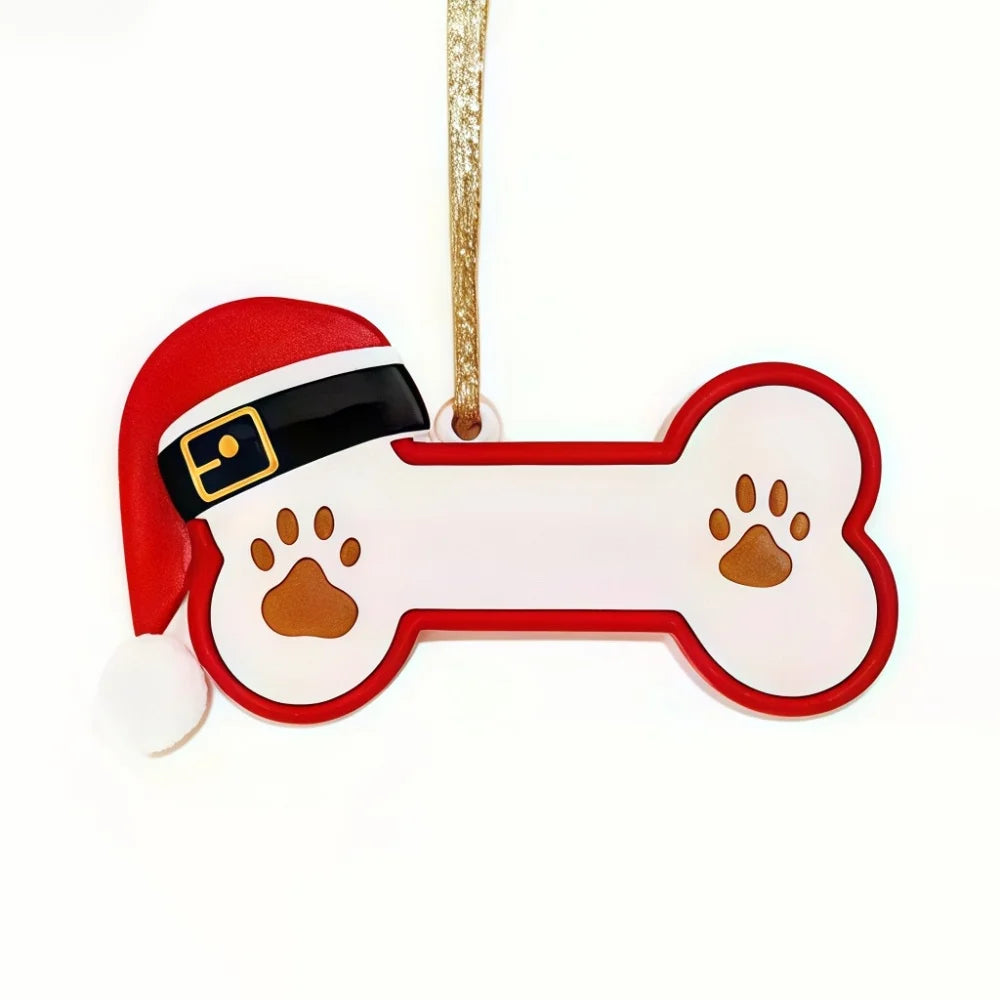 Custom Resin Bone Dog Name Tag (Personalized DIY Pendant)