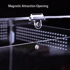 Acrylic Reptile Breeding Box — Magnetic Anti-Escape Feeding Cage