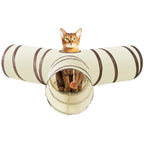 Foldable Crinkle Cat Play Tunnel