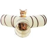 Foldable Crinkle Cat Play Tunnel