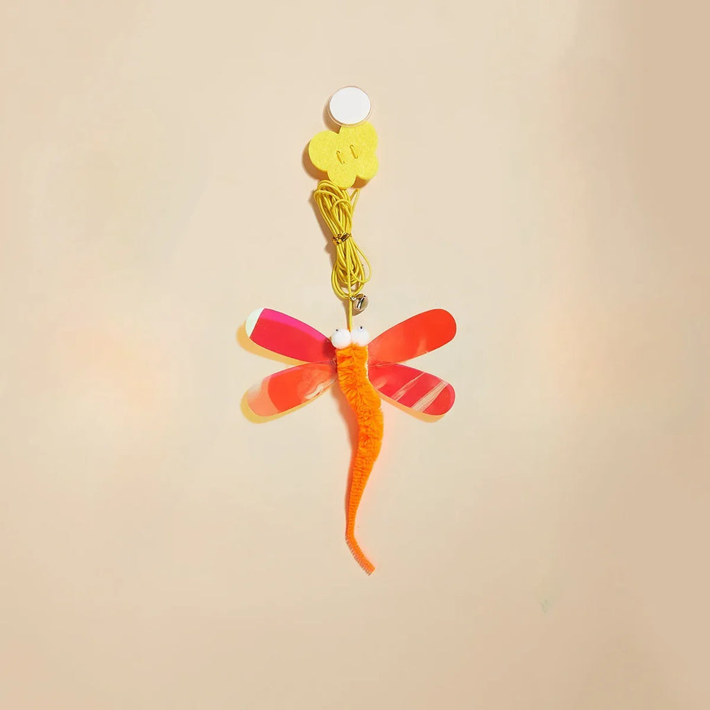 Hanging Simulation Bird & Insect Cat Toy — Self-Play Teaser Wand Toy for Kittens