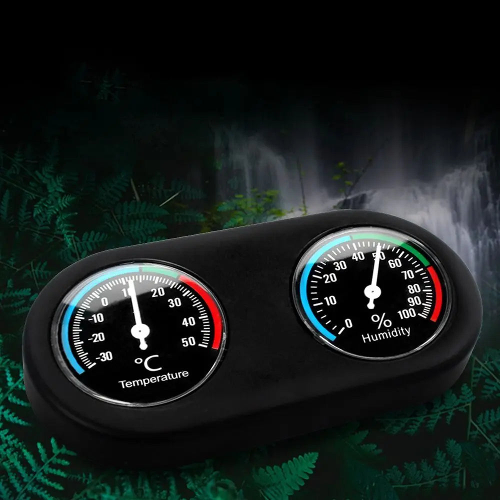 2-in-1 Reptile Tank Thermometer & Hygrometer Monitor