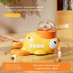 Duck-Shaped Cat Treat Puzzle Feeder — Slow-Feeder Mental Enrichment Toy