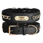 Custom Engraved Leather Dog Collar