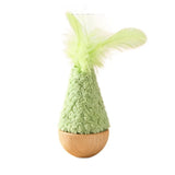 Feather Tumbler Wobbler Cat Toy — Self-Righting Solo Play Teaser