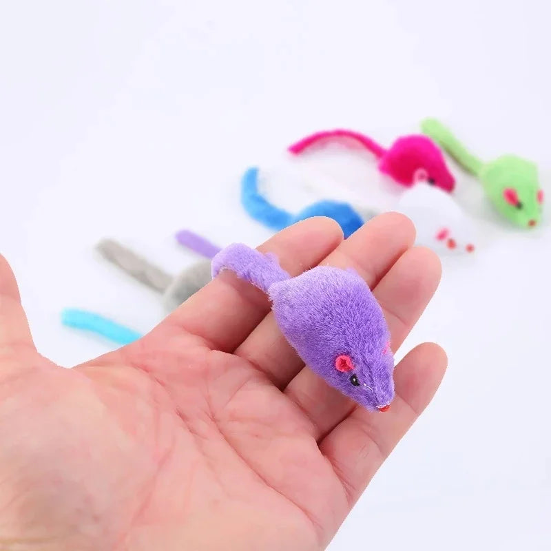 Plush Mini Mouse Cat Toys for Indoor Cats — Fun Playing Toys & Christmas Gift for Cats