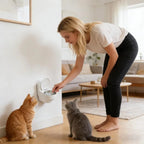 Toilet-Shaped Pet Water Bowl (Stainless Steel, Anti-Spill, Non-Slip)