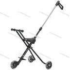 Reclining Ride-On Pet & Baby Stroller — One-Click Folding Lightweight Outdoor Travel Pushchair