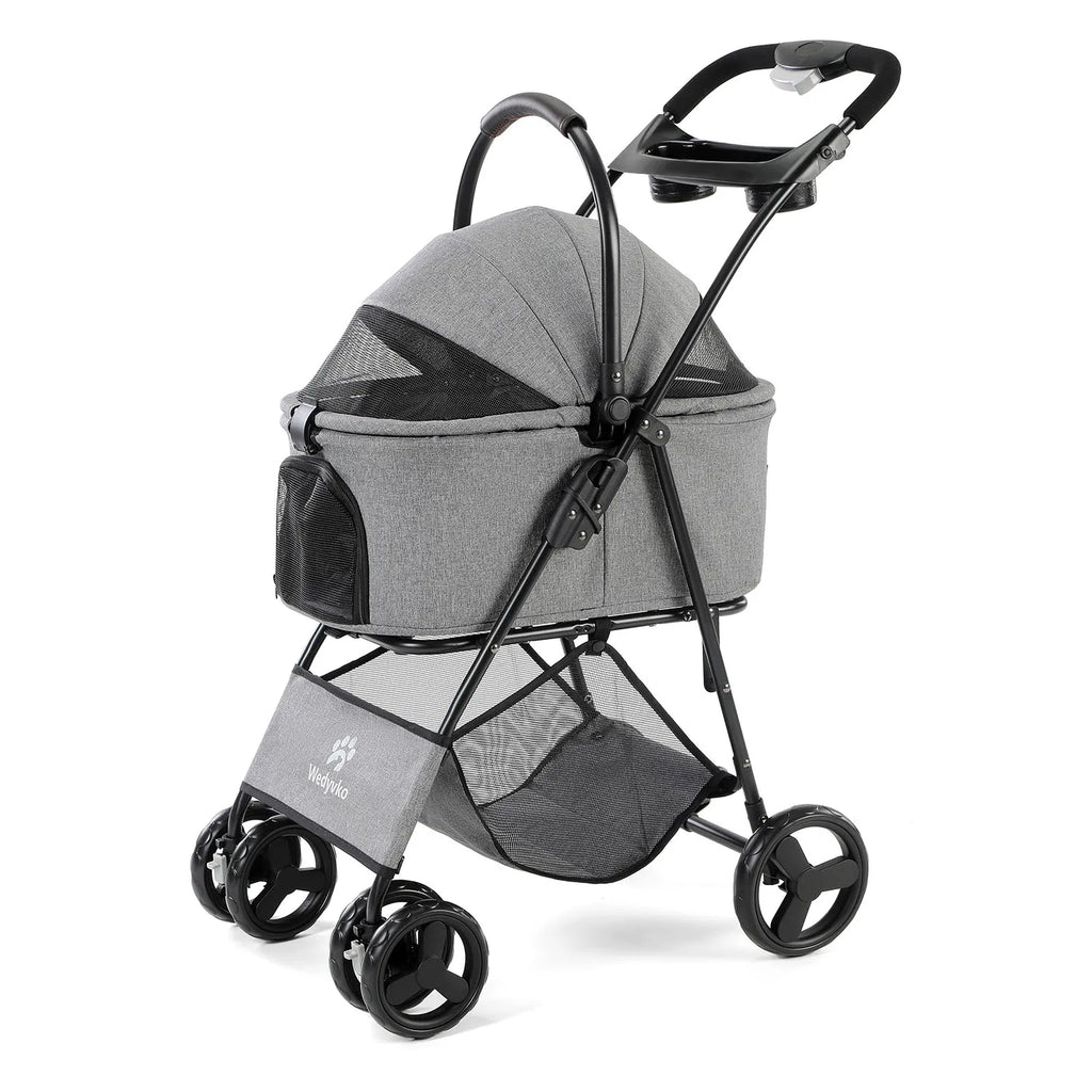 3-in-1 Pet Stroller with Sun Shade (All-Terrain, Waterproof)