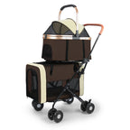 Detachable Double-Decker Cat & Dog Outdoor Stroller — Two-Level