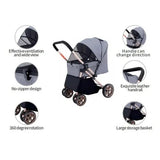High Quality Foldable Pet Stroller Cart with Changeable Handle for Cat Travel Outgoing Pet Carriers & Travel Product