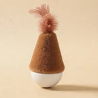 Feather Tumbler Wobbler Cat Toy — Bite-Resistant Self-Righting Solo Play Teaser