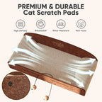 26in Cat Scratcher Lounger with Reversible Pads & Toys