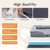 Waterproof Pet Bed with Removable Cover (Machine Washable)