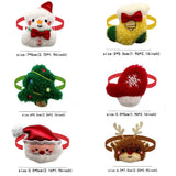 Snowman & Deer Christmas Bow Tie for Small Dogs (50 or 100 Pack)