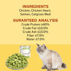 Chicken-Flavored Cat Grass Hairball Treats — 3.8oz Dental & Hairball Support Chews