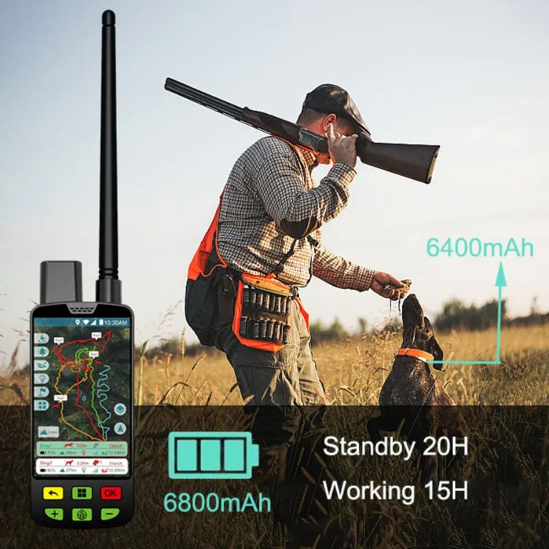 Smart Hunting Dog Collar with Shot Detection Radar & Blood Trail Mode
