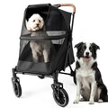 Premium All-Terrain Dog Stroller with Carbon Steel Frame for Medium Dogs — Max 55 lbs