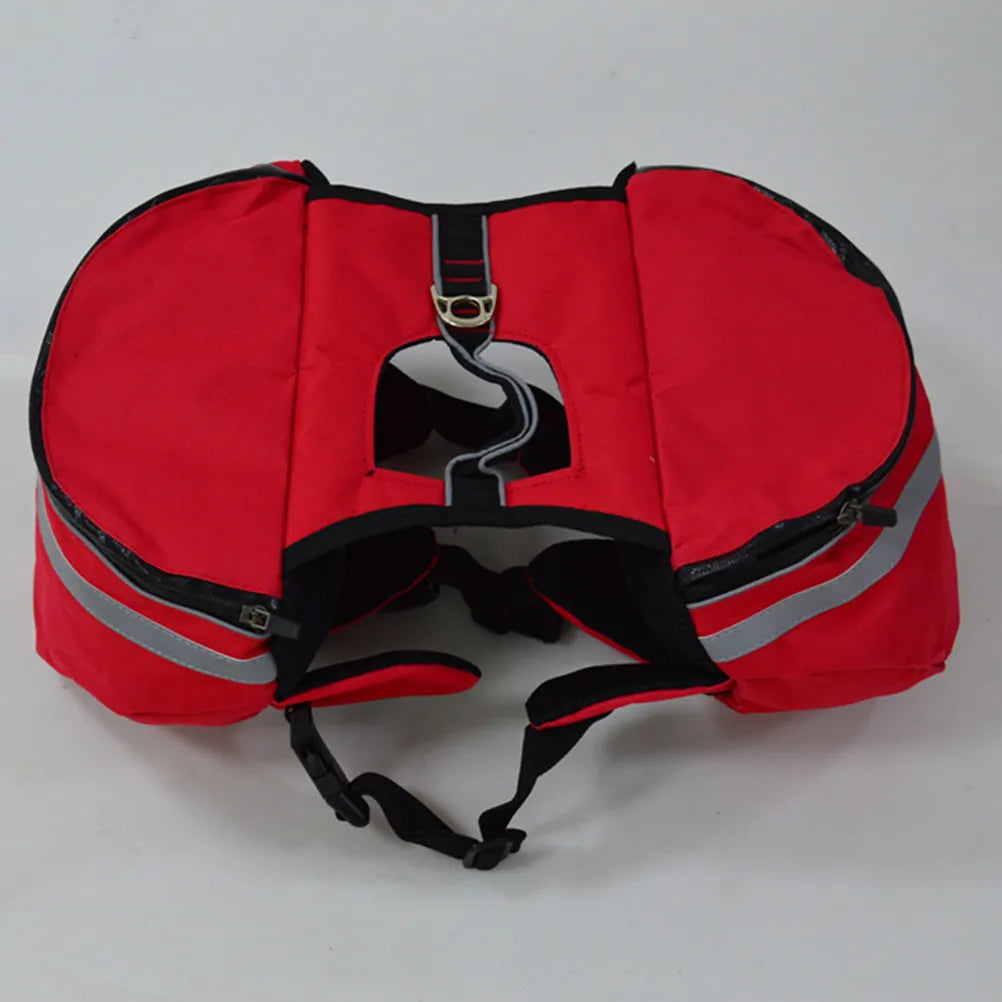 Dog Hiking Saddlebag Backpack (Waterproof, Reflective, Breathable, Oxford)