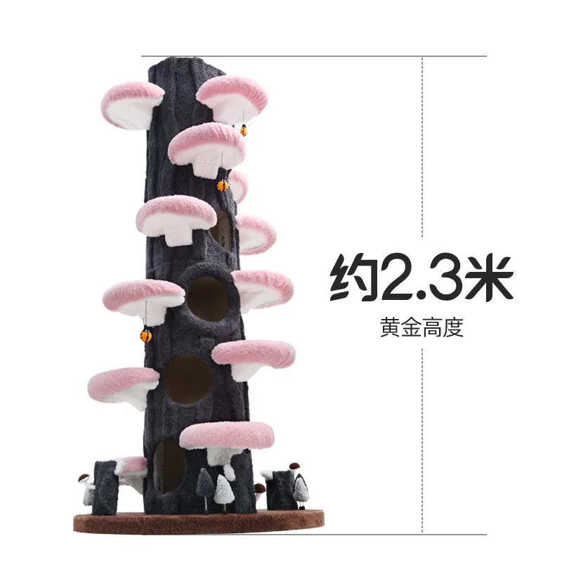Floor-to-Ceiling Cat Tree with Jumping Platforms