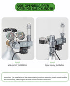 Aquarium CO2 Pressure Regulator with Solenoid Valve (Bubble Meter, Quick-Connect)