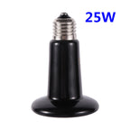 Ceramic Infrared Heat Lamp for Reptiles — No-Light Heating Bulb, 110V/220V, 25W–200W
