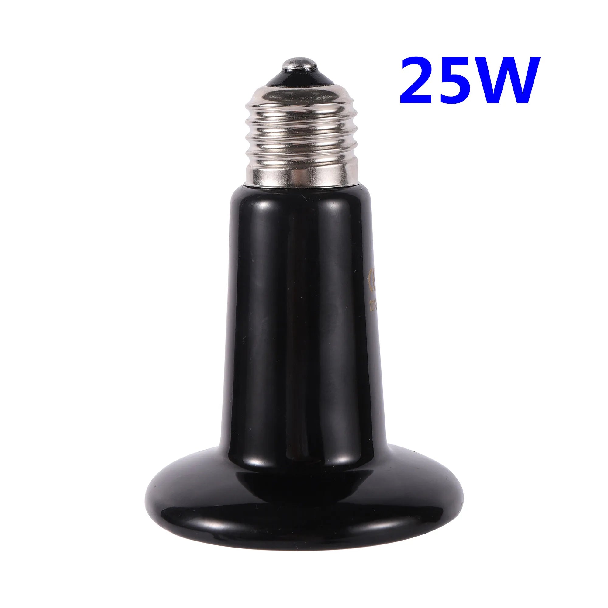 Ceramic Infrared Heat Lamp for Reptiles — No-Light Heating Bulb, 110V/220V, 25W–200W
