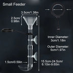 Acrylic Telescopic Aquarium Fish Feeder Tube (Transparent)