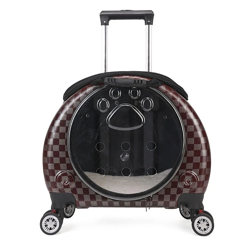 Transparent Space Capsule Pet Backpack Carrier — Large Capacity Multi-Purpose Outdoor Bag for Cats & Dogs