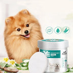 Gentle Cotton Pet Eye Wipes — Tear Stain Remover, 130pcs