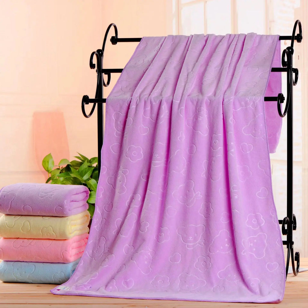 Soft Cotton Pet Drying Towel — Super Absorbent, 30x60cm / 35x75cm