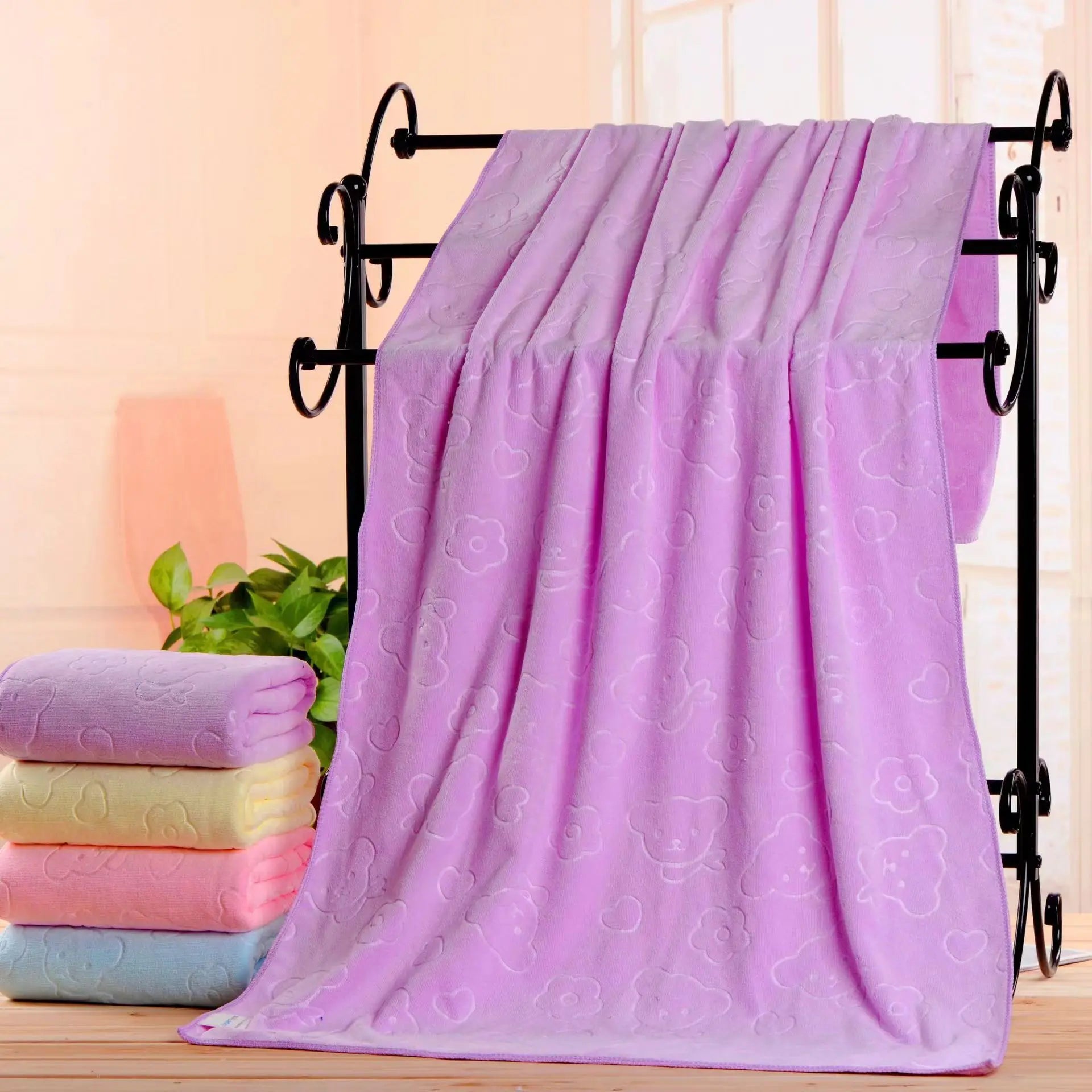 Soft Cotton Pet Drying Towel — Super Absorbent, 30x60cm / 35x75cm