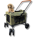 Foldable Pet Jogger Stroller with Detachable Travel Crate for Small & Medium Dogs