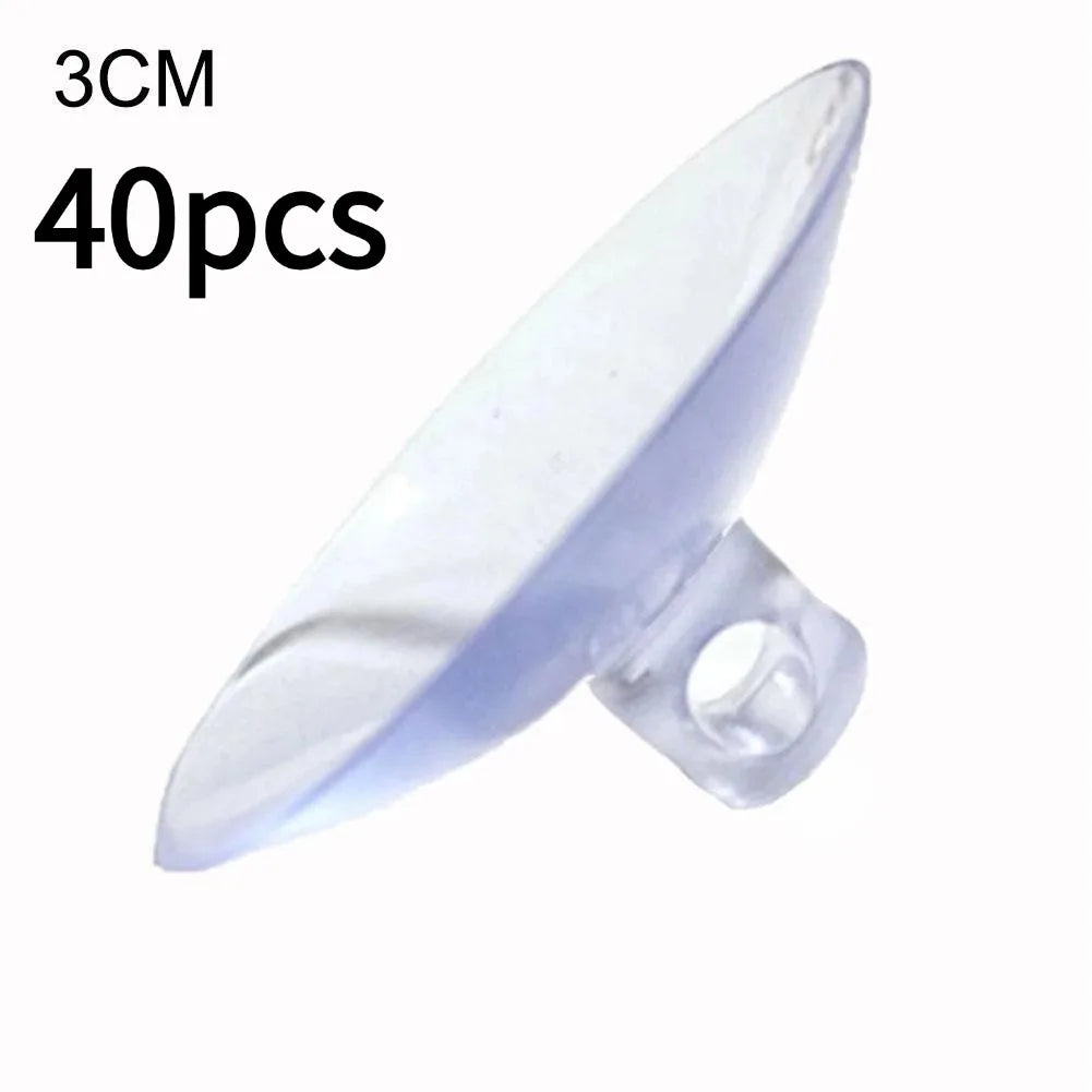 Aquarium Suction Cup Air Tube Holders 10–100 Pack Clear