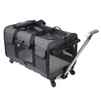 Oxford Square Fashionable Pet Stroller Travel Cage — Large Space