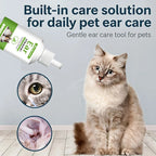 Natural Herbal Pet Ear Wash — Gentle 60ml Cleaning Fluid for Dogs & Cats