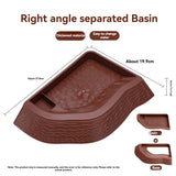 Dual-Use Turtle Bath Basin — Half-Water Habitat & Feeding Box