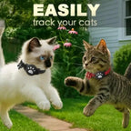 Reflective Pet Collar GPS Necklace with AirTag Holder - Waterproof