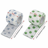 Breathable Self-Adhesive Dog Paw Wrap (Non-Woven, Elastic, Printed)